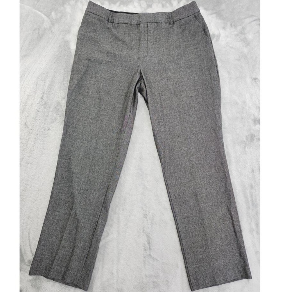 Nine West Gray Straight Leg Trousers Pants Formal Office Wear Business Casual